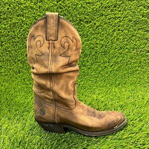 Double H Boho Crinkle Womens Size 6.5M Brown Outdoor Leather Cowgirl Boots